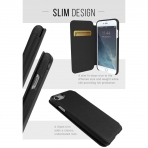 Silk Apple iPhone 8 Sofi Czdan Klf-Black