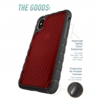 Silk Apple iPhone X Tough Klf-Crimson Red