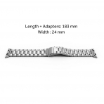 Simpeak Apple Watch Paslanmaz elik Kay (42mm)-Silver