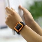 Simpeak Apple Watch Rugged Koruyucu Klfl Siyah Kay (42mm)-Orange