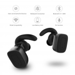 SmartOmi Q5 Bluetooth V4.1 Kablosuz Kulak i Kulaklk-Black