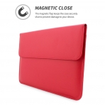 Snugg Apple MacBook Deri Klf (12 in)-Red