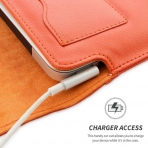 Snugg Apple MacBook Pro Deri Klf (15 in)-Orange