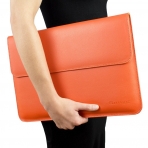 Snugg Apple MacBook Pro Deri Klf (15 in)-Orange