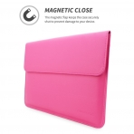 Snugg Apple MacBook Pro Deri Klf (15 in)- Hot Pink