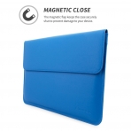 Snugg Apple MacBook Pro Deri Klf (15 in)-Electric Blue