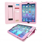 Snugg Apple iPad Air Deri Klf (9.7 in)-Candy Pink