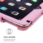 Snugg Apple iPad Air Deri Klf (9.7 in)-Candy Pink