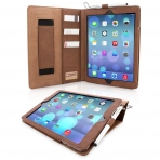 Snugg Apple iPad Air Deri Klf (9.7 in)-Distressed Brown