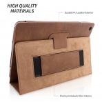 Snugg Apple iPad Air Deri Klf (9.7 in)-Distressed Brown