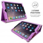 Snugg Apple iPad Air Deri Klf (9.7 in)-Purple