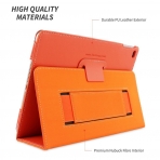 Snugg Apple iPad Air Deri Klf (9.7 in)-Orange