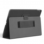 Snugg Apple iPad Pro Nubuck Stand Klf (12.9 in)-Black