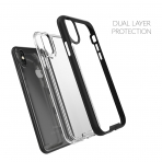 Snugg Apple iPhone X Vision Serisi Bumper Klf-BLACK