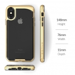 Snugg Apple iPhone X Vision Serisi Bumper Klf-GOLD