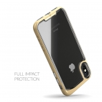 Snugg Apple iPhone X Vision Serisi Bumper Klf-GOLD