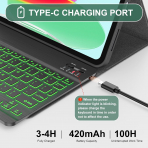 Soke Apple iPad 11.Nesil Klavyeli Klf (11 in)-Green