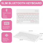 Soke Apple iPad 11.Nesil Klavyeli Klf (11 in)-Pink