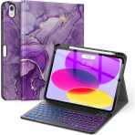 Soke Apple iPad 11.Nesil Klavyeli Klf (11 in)-Purple