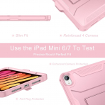 Soke Apple iPad Mini 6/7 Tam Korumal Klf -Light Pink