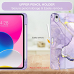 Soke Apple iPad 10/11.Nesil Klf (10.9/11 in)-Lilac Marble 