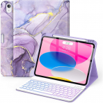 Soke Apple iPad 10/11.Nesil Klf (10.9/11 in)-Lilac Marble 