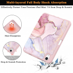 Soke Apple iPad Mini 6/7 Uyumlu Standl Klf -Dreamy Marble 
