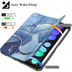 Soke Apple iPad Mini 6/7 Uyumlu Standl Klf -Ocean Marble 
