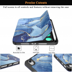 Soke Apple iPad Mini 6/7 Uyumlu Standl Klf -Ocean Marble 