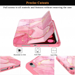 Soke Apple iPad Mini 6/7 Uyumlu Standl Klf -Watermelon Marble 