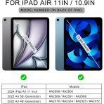 Soke Kalem Blmeli iPad Air Klf (11 in)-Black