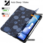 Soke Kalem Blmeli iPad Air M2 Klf (13 in)-Bule Daisy