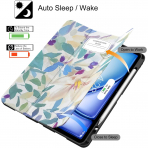 Soke Kalem Blmeli iPad Air M2 Klf (13 in)- Book Lily
