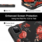 Soke Kalem Blmeli iPad Air M2 Klf (13 in)-Book RedFlowers
