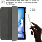 Soke iPad Pro 5/6.Nesil Klf (12.9 in)-Dark Grey