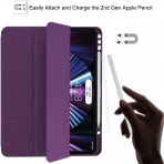Soke iPad Pro 5/6.Nesil Klf (12.9 in)-Purple