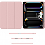 Soke Kalem Blmeli iPad Pro M4 Klf (13 in)-Dreamy Marble 
