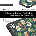 Soke Kalem Blmeli iPad Pro M4 Klf (13 in)-Floral 