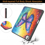 Soke Kalem Blmeli iPad Pro M4 Klf (13 in)-Butterfly