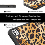 Soke Kalem Blmeli iPad Pro M4 Klf (13 in)-Leopard