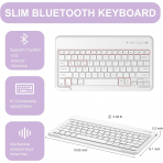 Soke Kalem Blmeli iPad Pro M4 Klavyeli Klf (13 in)-Lilac