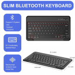 Soke Kalem Blmeli iPad Pro M4 Klavyeli Klf (13 in)-Black