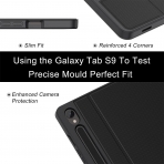 Soke Samsung Galaxy Tab S9 Darbeye Dayankl Klf-Black