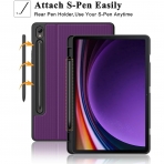 Soke Samsung Galaxy Tab S9 Darbeye Dayankl Klf-Purple