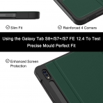 Soke Standl Galaxy Tab S8 Plus Klf (12.4 in)-Midnight Green