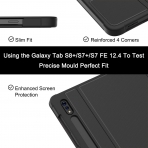 Soke Standl Galaxy Tab S8 Plus Klf (12.4 in)-DarkGrey