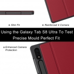 Soke Standl Galaxy Tab S8 Ultra Klf (14.6 in)-Red