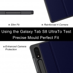 Soke Standl Galaxy Tab S8 Ultra Klf (14.6 in)-Navy