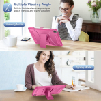 Soke Tam Korumal iPad Pro 6/5/4.Nesil Klf (12.9 in)-Hot Pink