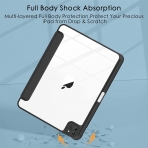 Soke Ultra Hybrid Serisi iPad Pro Klf (12.9 in)(6/5/4/3.Nesil)-Gray Purple